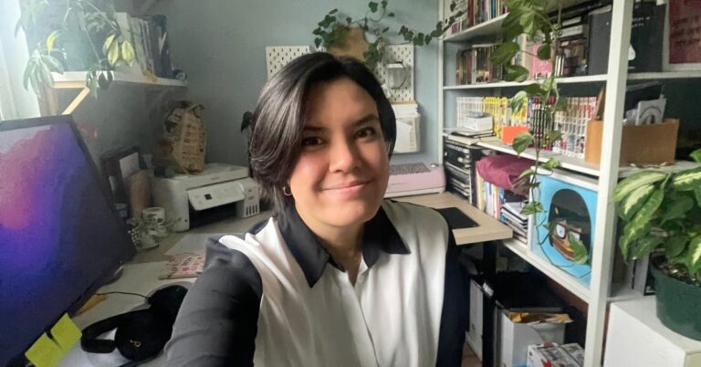 A picture of our web designer, Carmen.