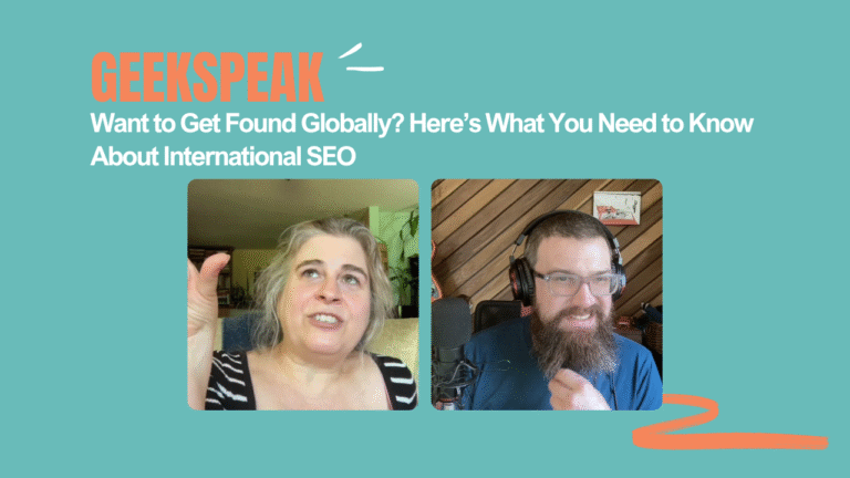 Rina and Phelan talking about International SEO.